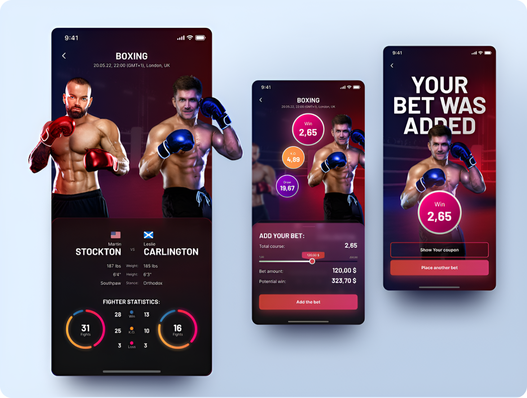 Boxing Betting App development
